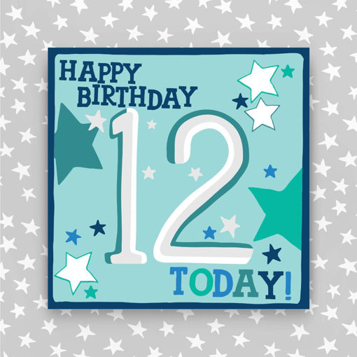 Picture of HAPPY BIRTHDAY 12 TODAY BLUE